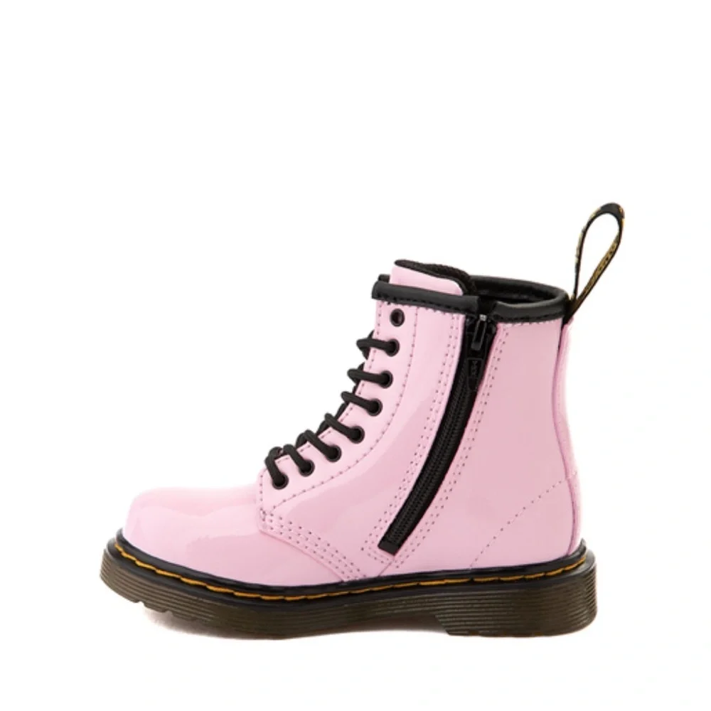 Dr. Martens 1460 8-Eye Patent Boot Toddler Pale Pink Size 3